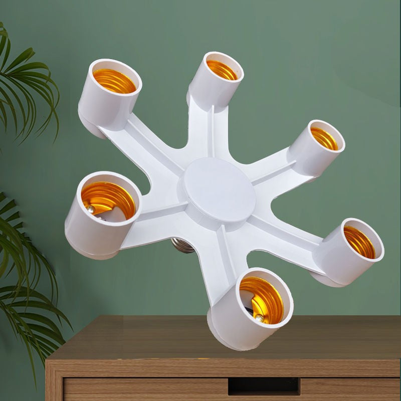 Adaptador Soquete E27 para Lâmpadas LED E27 - 6 em 1