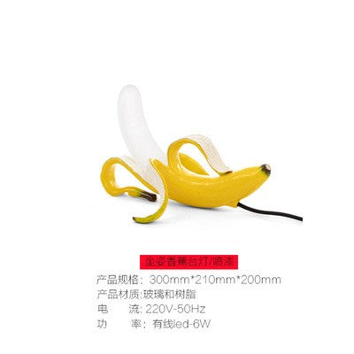 Luminária de Mesa Banana LED Criativa com Iluminação Confortável