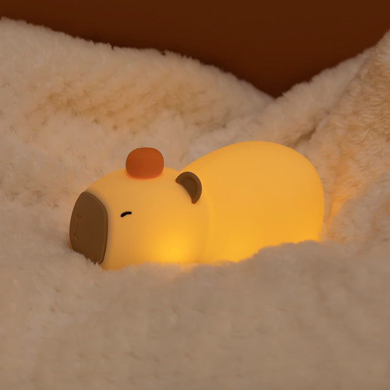 Luminária Capivara de Silicone com Bateria Recarregável USB