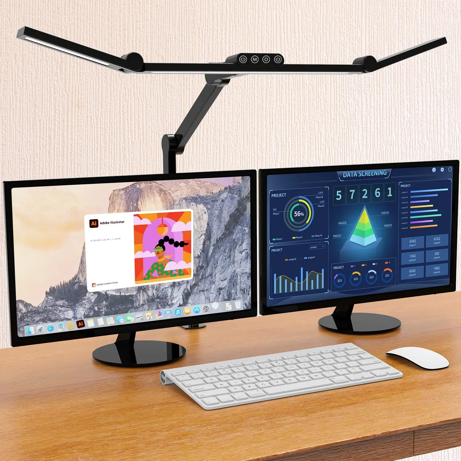 Luminária de Mesa LED com Barreira Antirreflexo e Luminosidade Confortavel