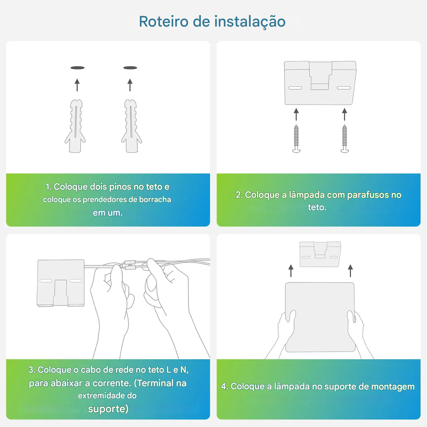 Luminária LED Plafon Quadrada 18W 24W 36W 48W Branco Quente Neutro ou Frio