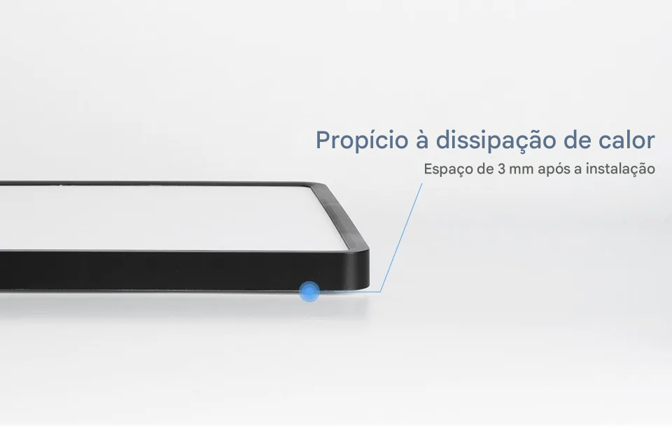 Luminária LED Plafon Smart LED com Acabamento em Madeira Controle Alexa e Google