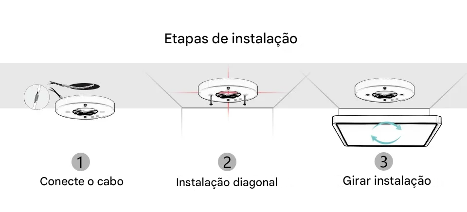 Luminária LED Plafon Smart LED com Acabamento em Madeira Controle Alexa e Google
