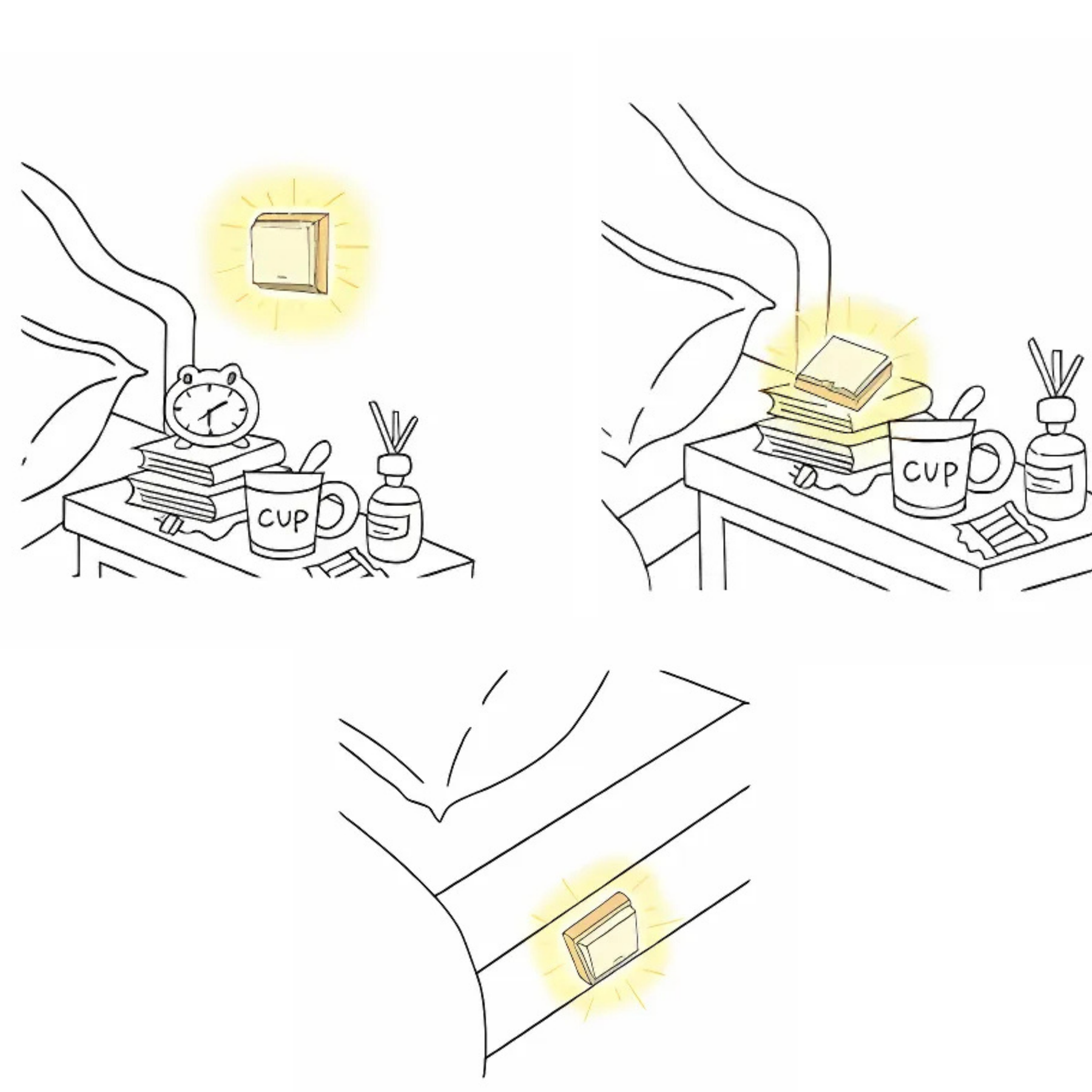 Luminária LED Versátil Sem Fio e Fixação Magnética Com Bateria Recarregável Resistente