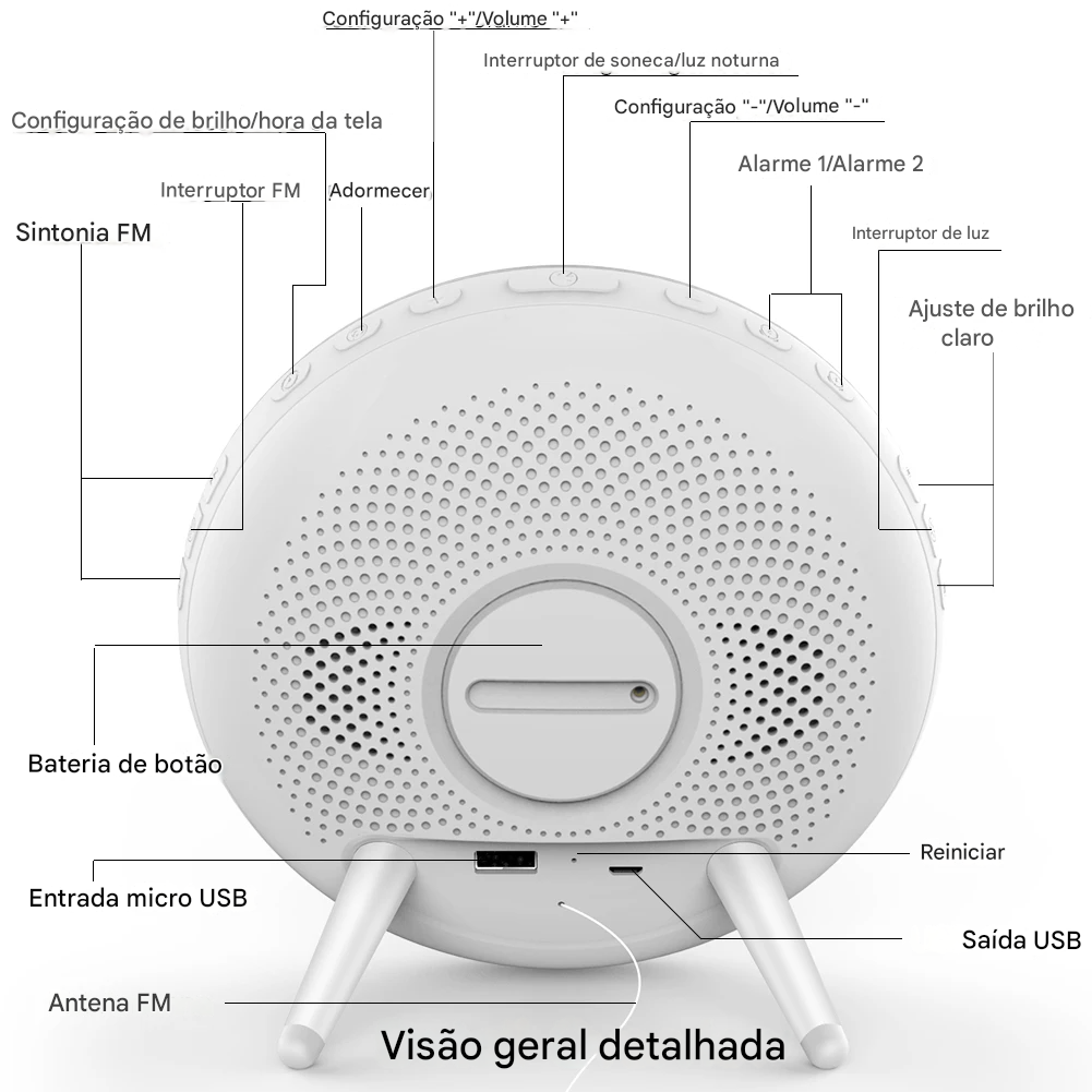 Luminária Despertador Smart Wi-Fi com Efeito Amanhecer