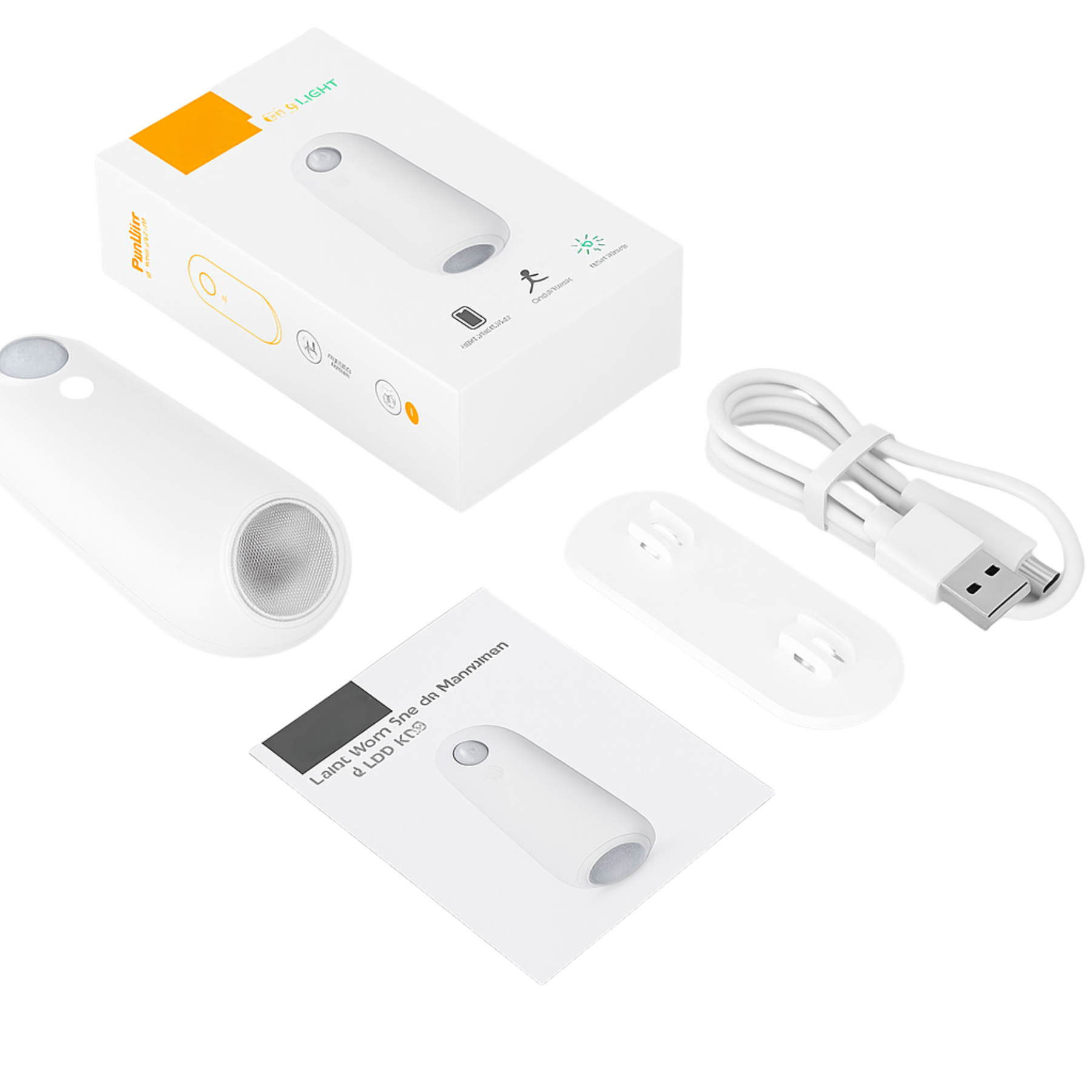 Luz para Banheiro Noturna LED com Sensor de Movimento Recarregável