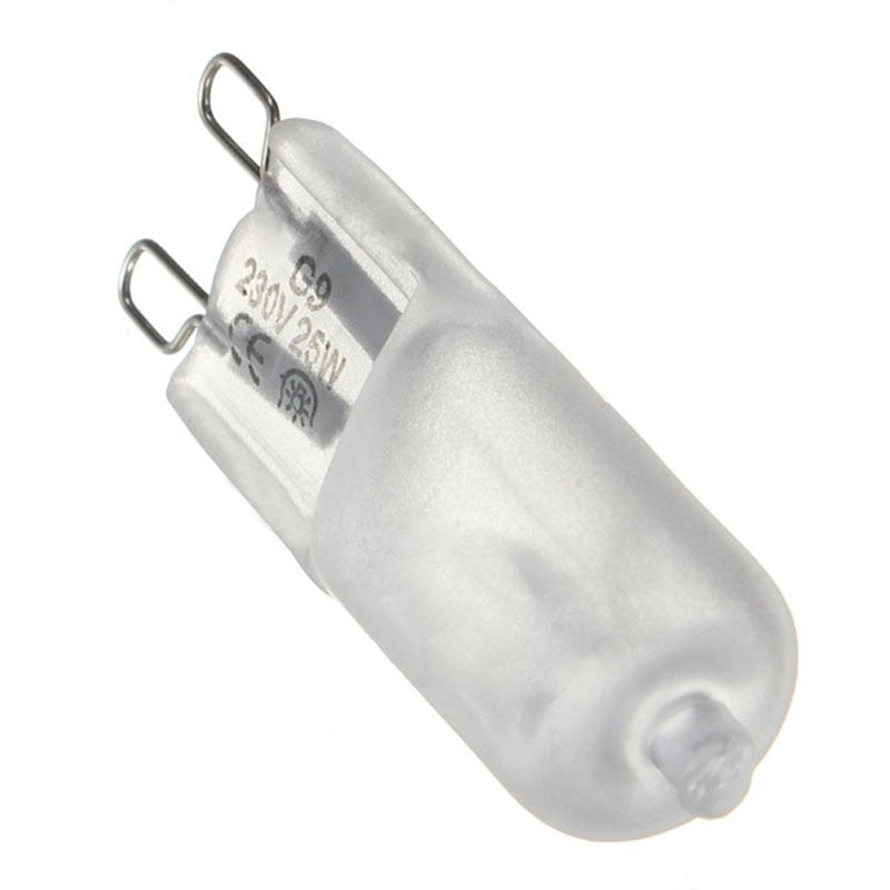 Kit 10 Lâmpadas Halógenas G9 25W a 60W Luz Quente 3000K 230V