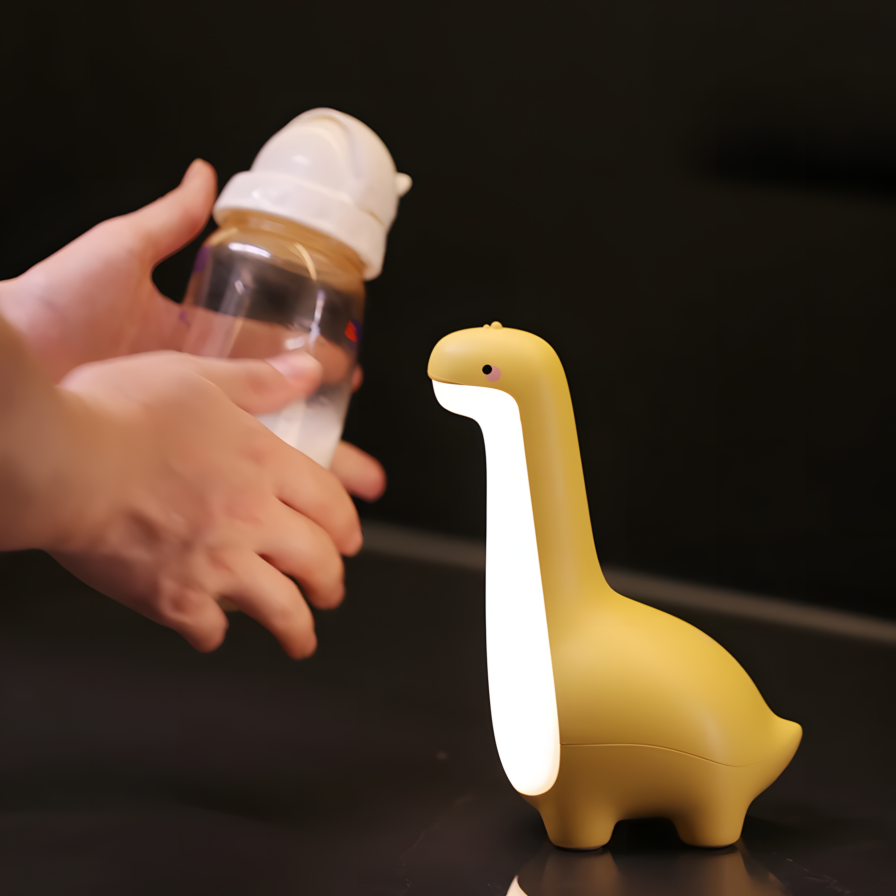 Luminária de Dinossauro com Luz Interna Confortável aos Olhos