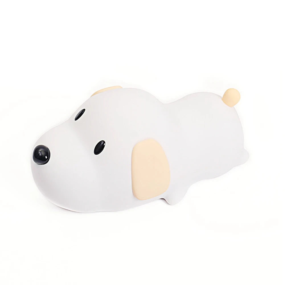 Luminária Cachorrinho de LED feita de Silicone e Bateria Recarregável