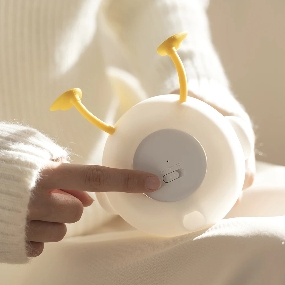 Luminária Patinho de LED em SIlicone com Bateria Recarregável