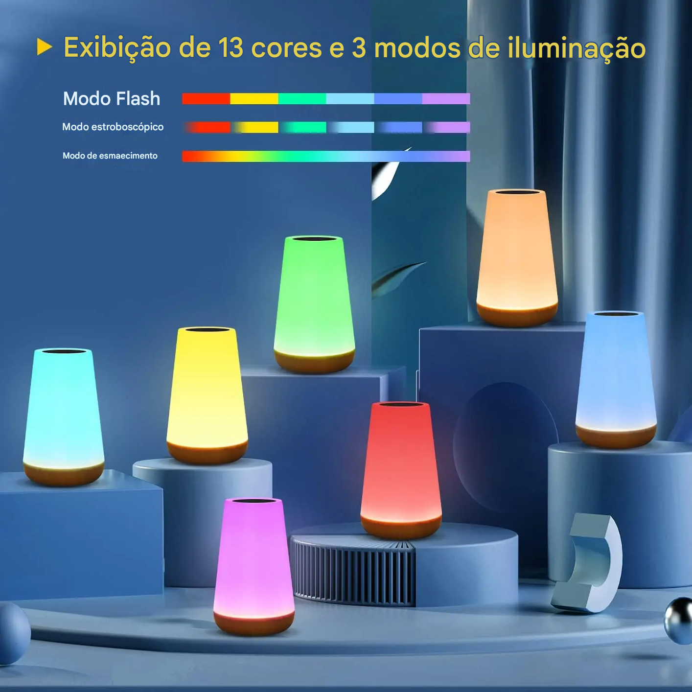 Luminária com Alternação de Luz ao Toque e Carreamento via USB