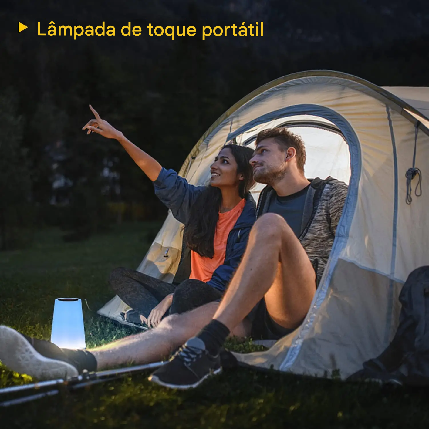Luminária com Alternação de Luz ao Toque e Carreamento via USB