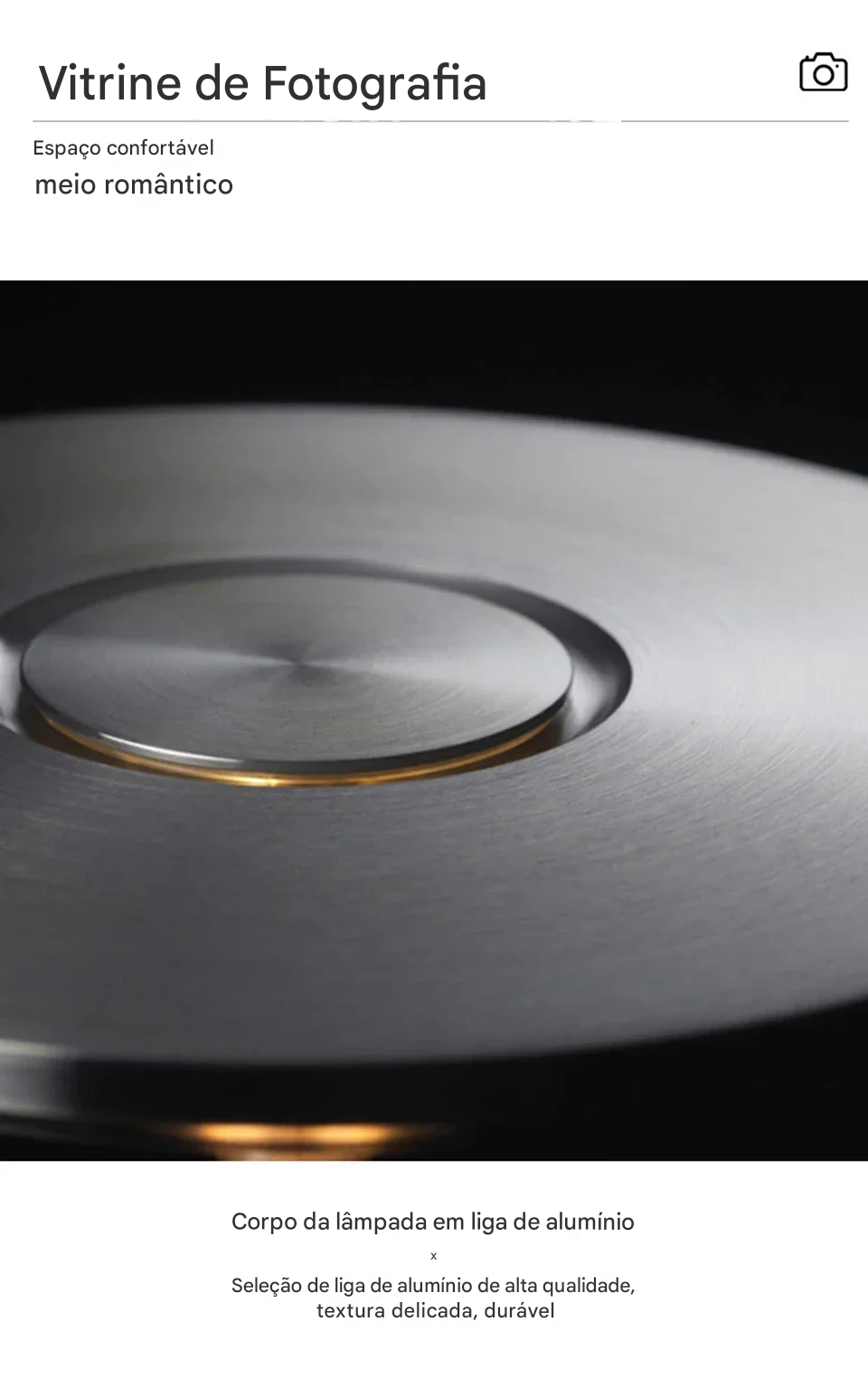 Candeeiro de Mesa Sem Fio com Bateria Recarregável