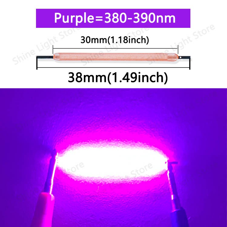 Kit de 10 a 1200 LEDs Filamento COB 3V 38mm para Decoração