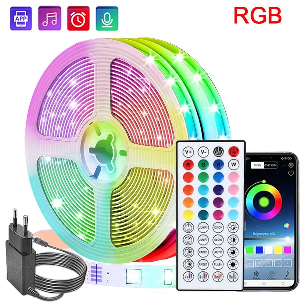 Fita LED RGB com Sincronização de Música para Ambientes Imersivos