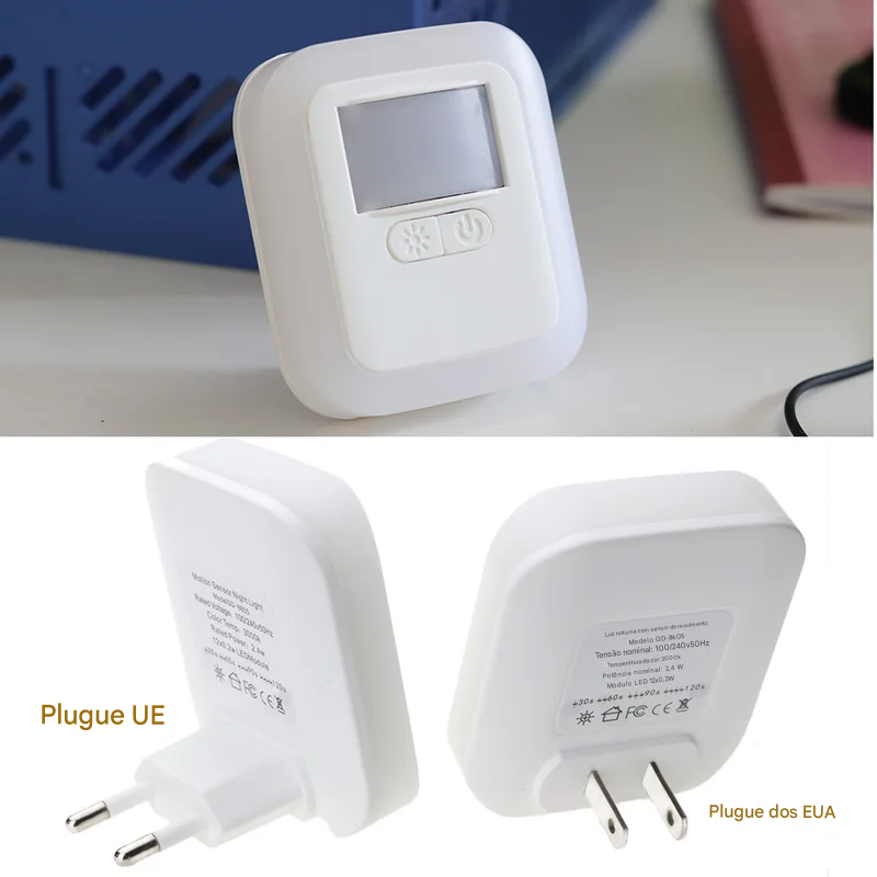 Luminária de Tomada com Sensor de Presença e com Adaptação de Tonalidades de Luz