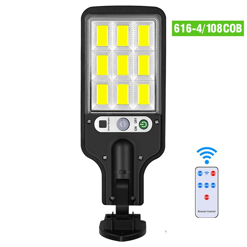 Luminária Solar LED de Parede com Sensor de Presença Para Áreas Externas