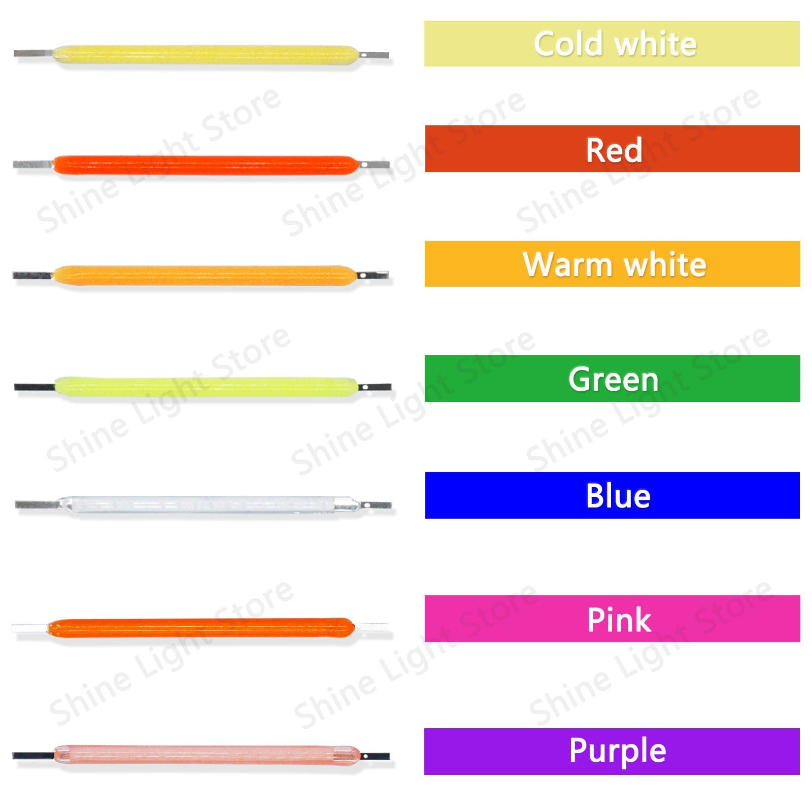Kit de 10 a 1200 LEDs Filamento COB 3V 38mm para Decoração
