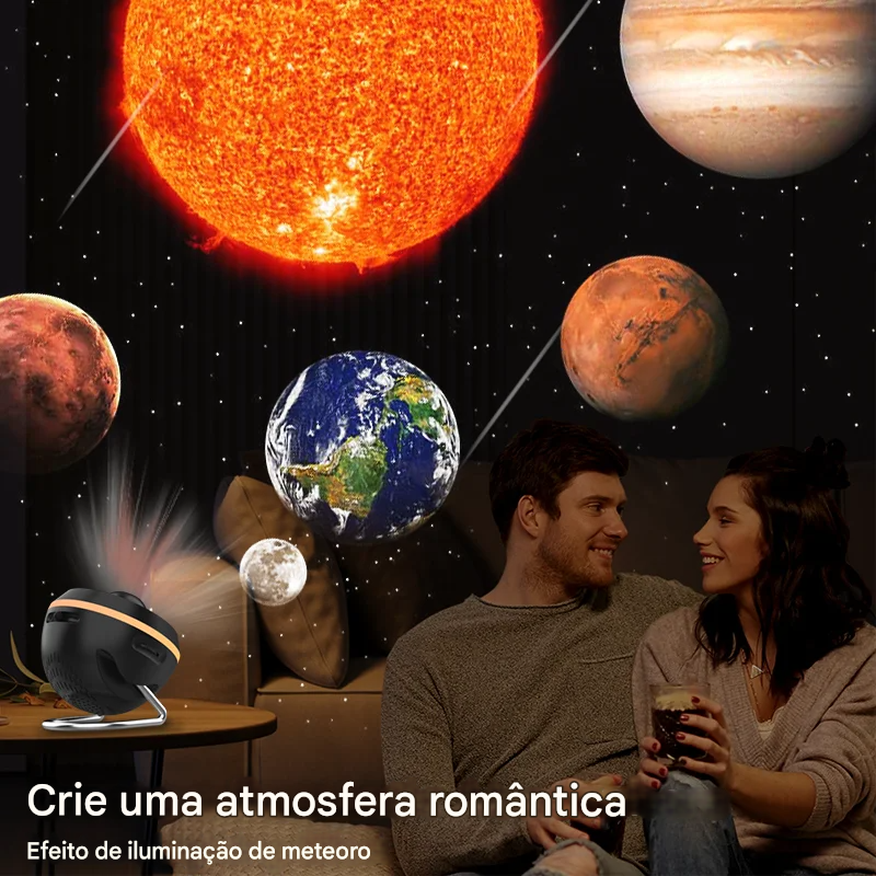 Projetor Galaxy Star Rotativa Com 12 Variações de Projeção