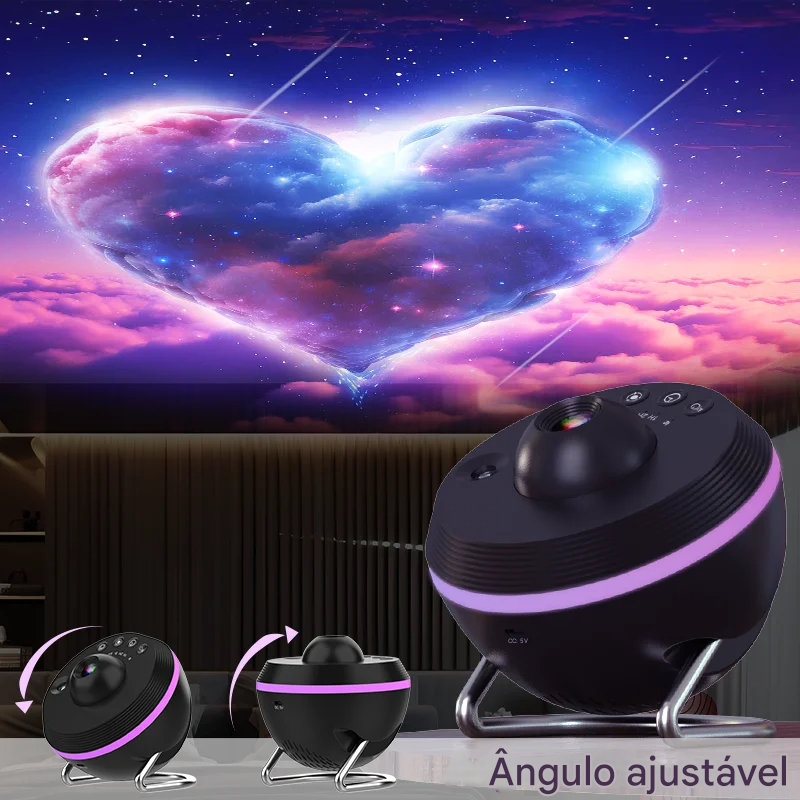 Projetor Galaxy Star Rotativa Com 12 Variações de Projeção