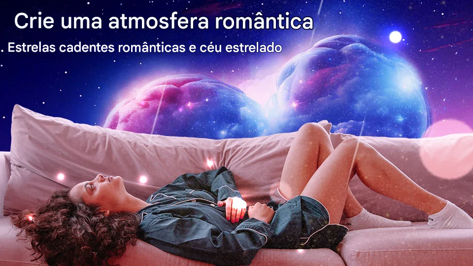 Projetor Galaxy Star Rotativa Com 12 Variações de Projeção