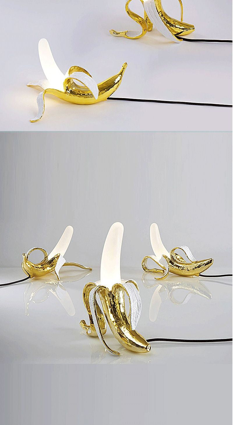 Luminária de Mesa Banana LED Criativa com Iluminação Confortável
