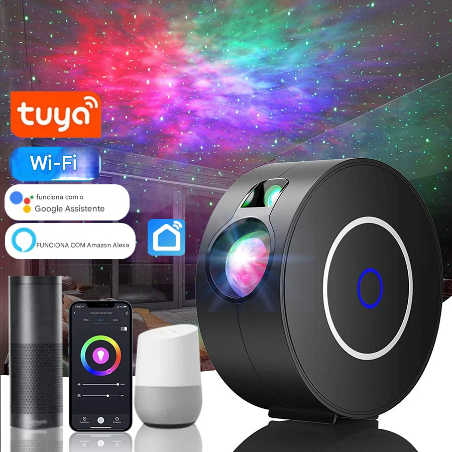 Projetor Estrelado Wi-Fi com Controle por App e Alexa