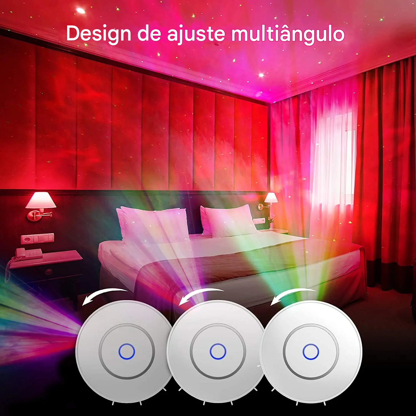 Projetor Estrelado Wi-Fi com Controle por App e Alexa