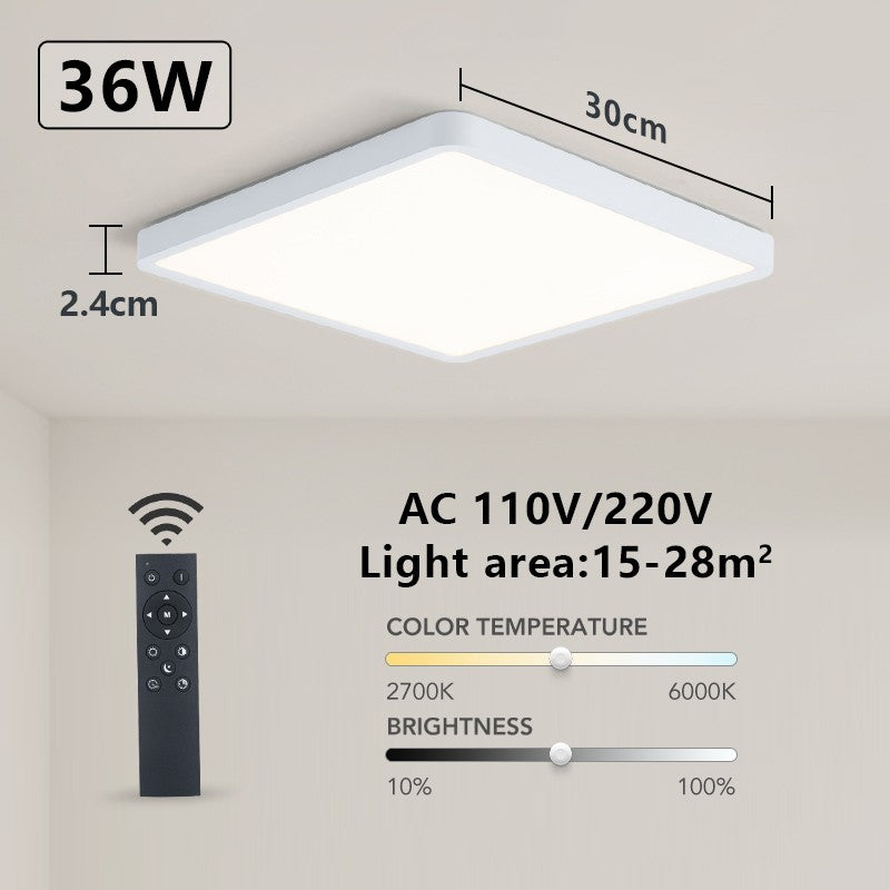 Luminária LED Plafon Smart LED com Acabamento em Madeira Controle Alexa e Google