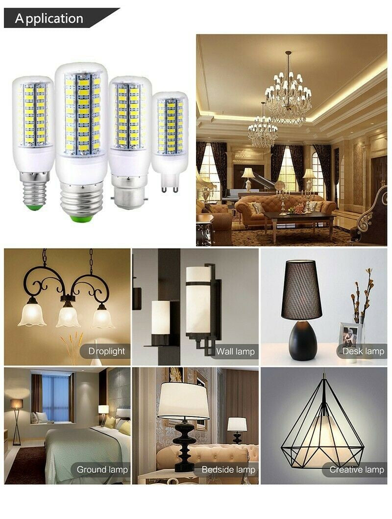 Lâmpada LED Tipo Milho 7W a 15W Super Brilhante