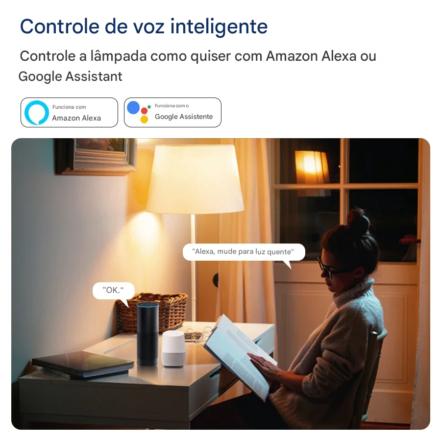 Lâmpadas LED RGB Tuya Smart WiFi