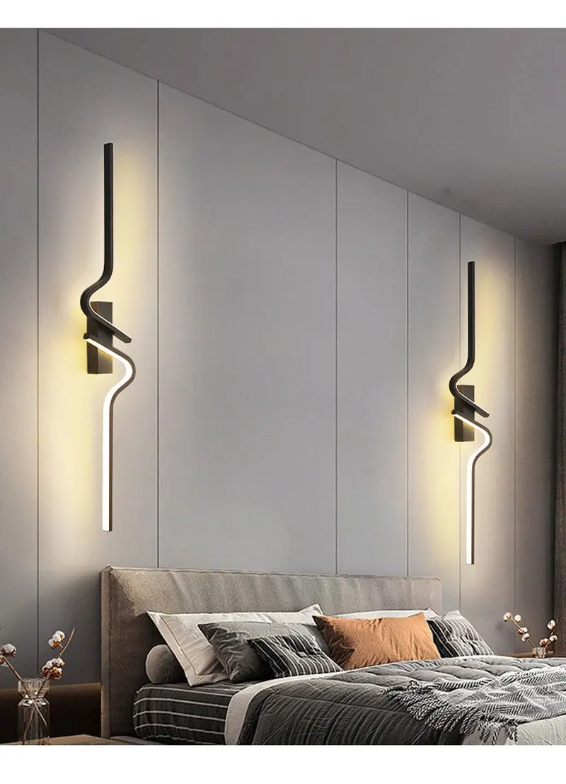 Arandela de Parede LED Moderna com Iluminação Direcionada para Cima e Baixo
