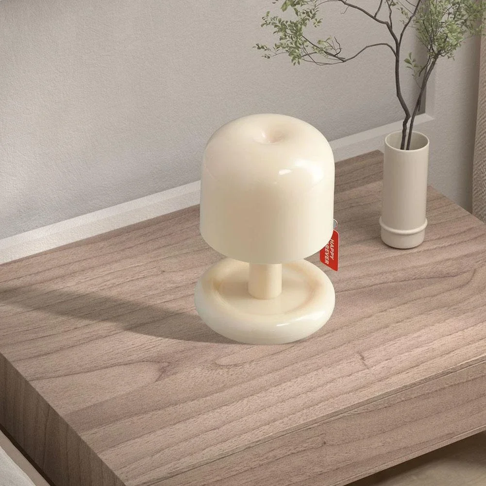 Luminária de Mesa LED Estilo Cogumelo para Decoração Moderna
