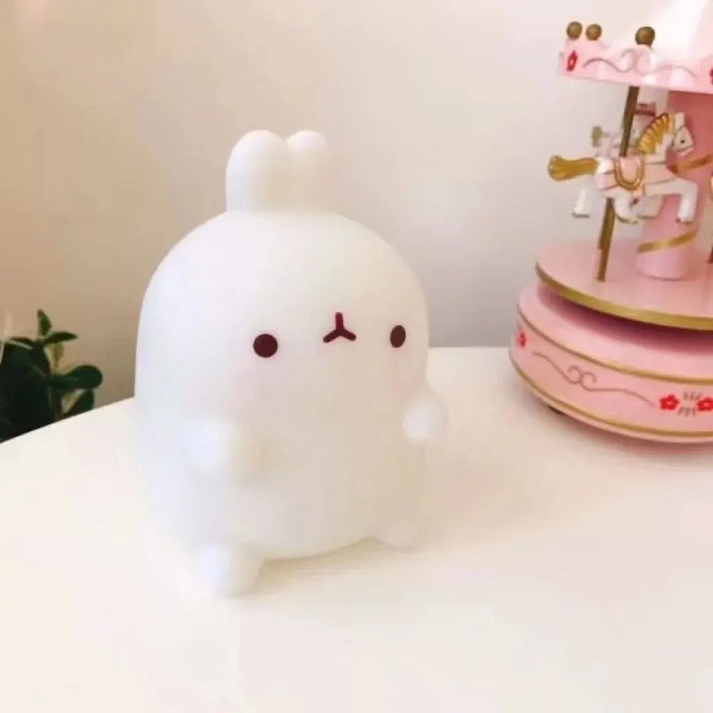 Luminária de Silicone LED Coelhinho Super Fofa e Delicada