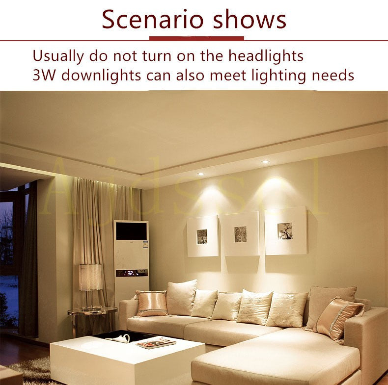 Spot LED Embutido Regulável 5W a 15W Luz AC110V 220V - 3 Cores Alternáveis