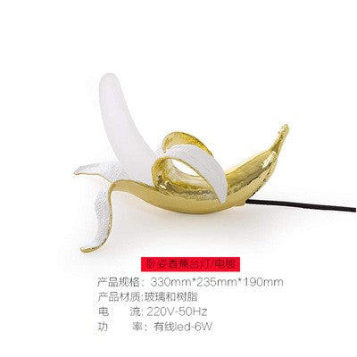 Luminária de Mesa Banana LED Criativa com Iluminação Confortável
