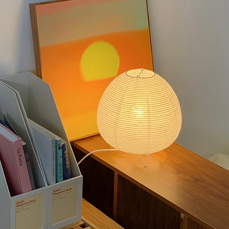 Luminária de Mesa LED Estilo Nórdico Wabi Sabi