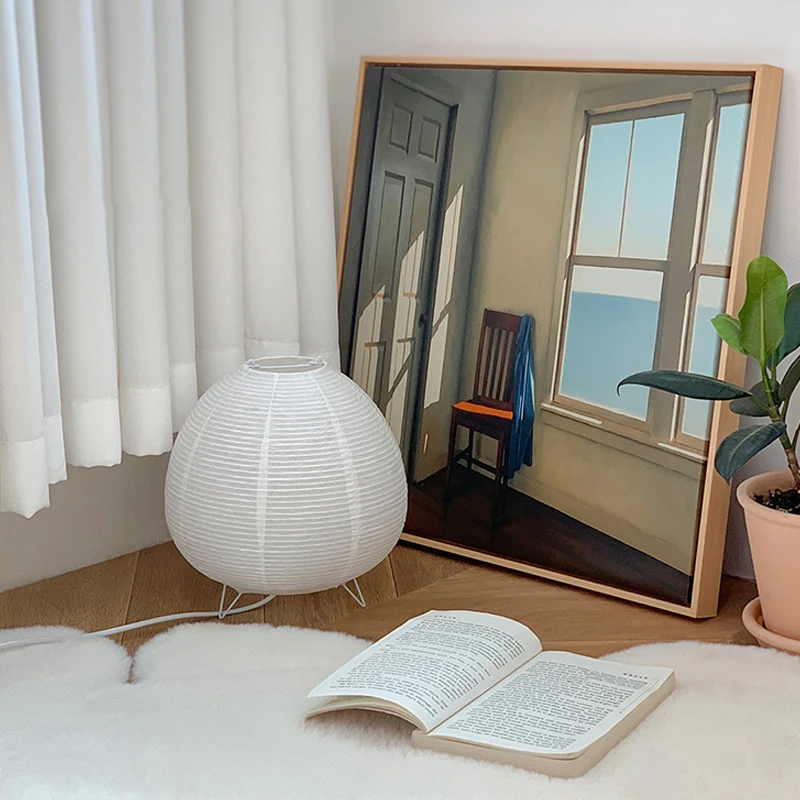 Luminária de Mesa LED Estilo Nórdico Wabi Sabi