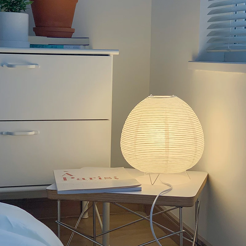 Luminária de Mesa LED Estilo Nórdico Wabi Sabi