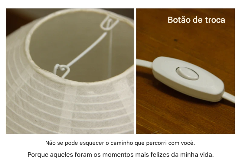 Luminária de Mesa LED Estilo Nórdico Wabi Sabi