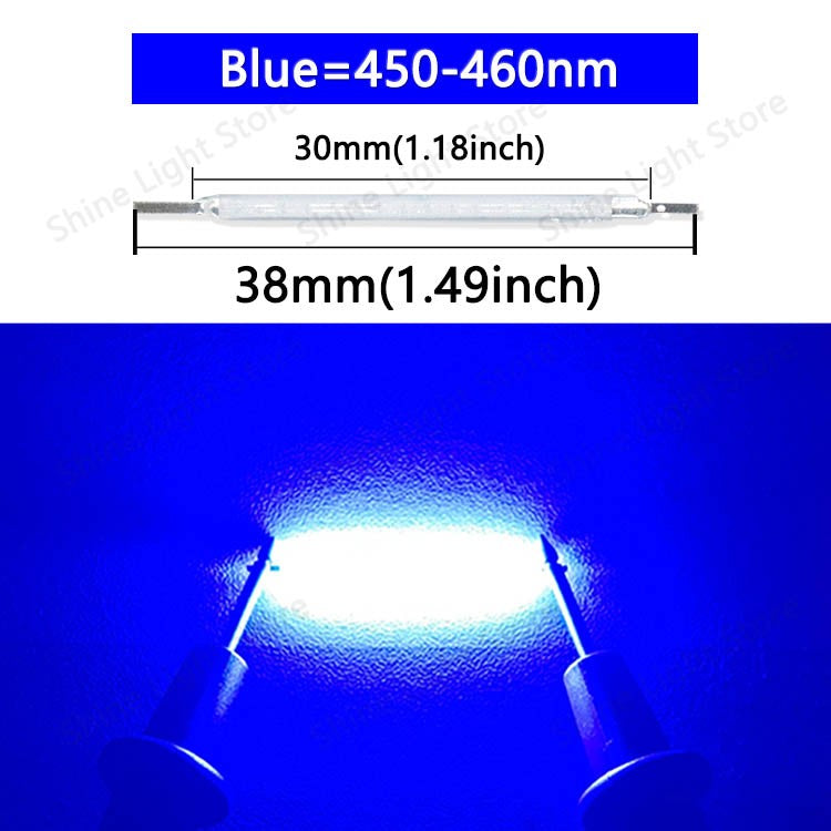 Kit de 10 a 1200 LEDs Filamento COB 3V 38mm para Decoração
