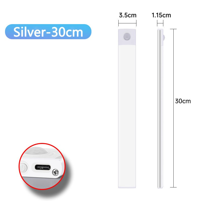 Luminária LED Sem Fio Bateria com 4 Semanas de Duração Recarregável com Sensor de Movimento Ultrafina