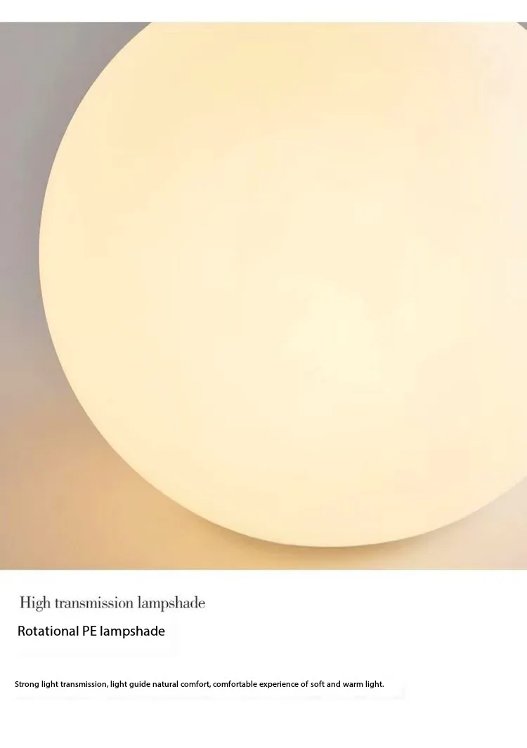 Luminária de Mesa Decorativa em Formato de Bola com Luz Ambiente Quente