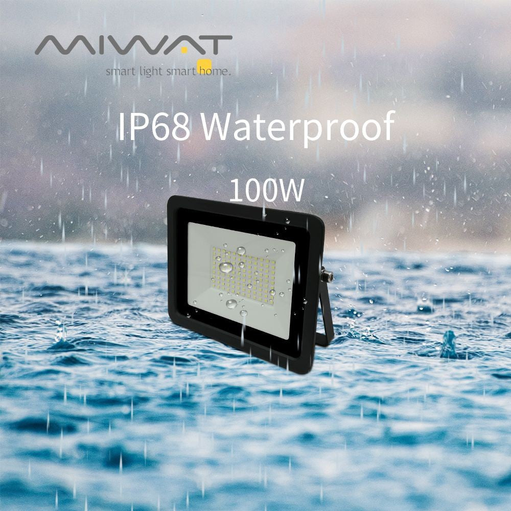 Refletor LED à Prova d’Água IP68 10W a 100W para Áreas Externas