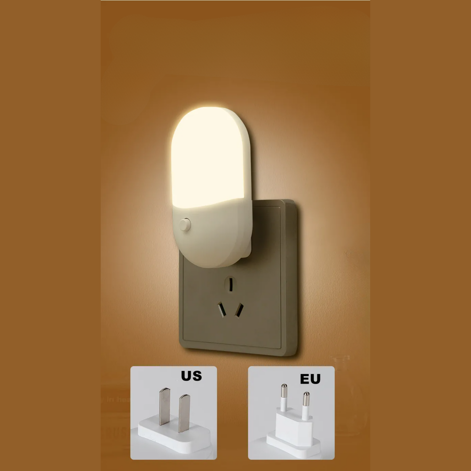 Luz Noturna LED de Tomada Para Ambientes Confortáveis