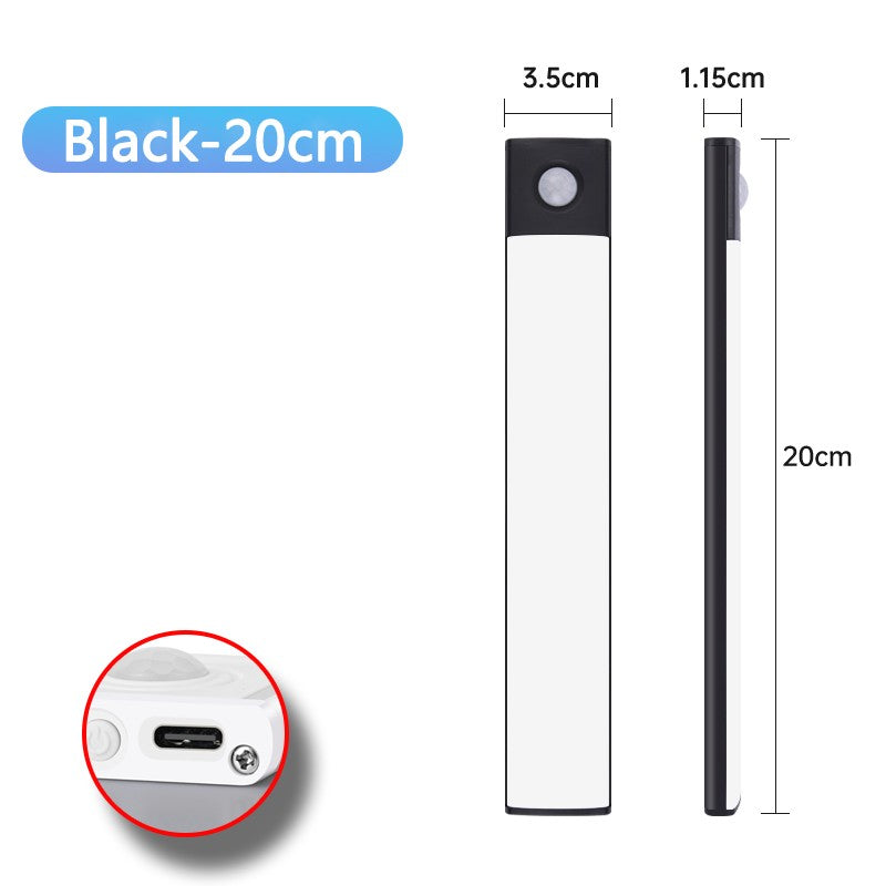 Luminária LED Sem Fio Bateria com 4 Semanas de Duração Recarregável com Sensor de Movimento Ultrafina
