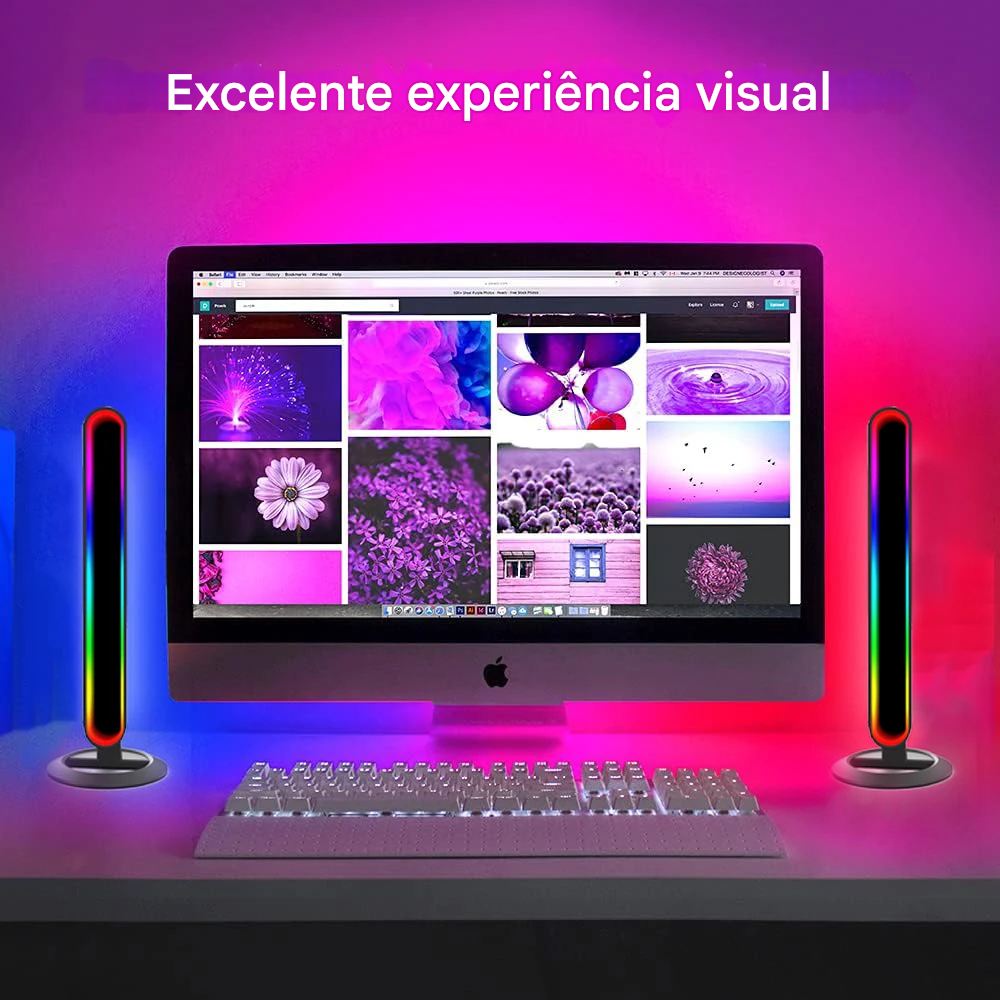 Lâmpada de Mesa LED Wiscolor Barra de Luz para Monitor com Proteção Ocular
