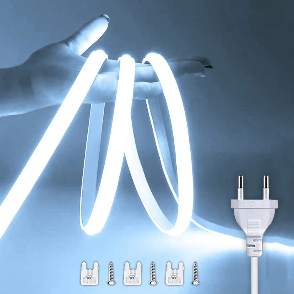 Fita LED Isolada 220V com Interruptor Liga/Desliga à Prova d’Água