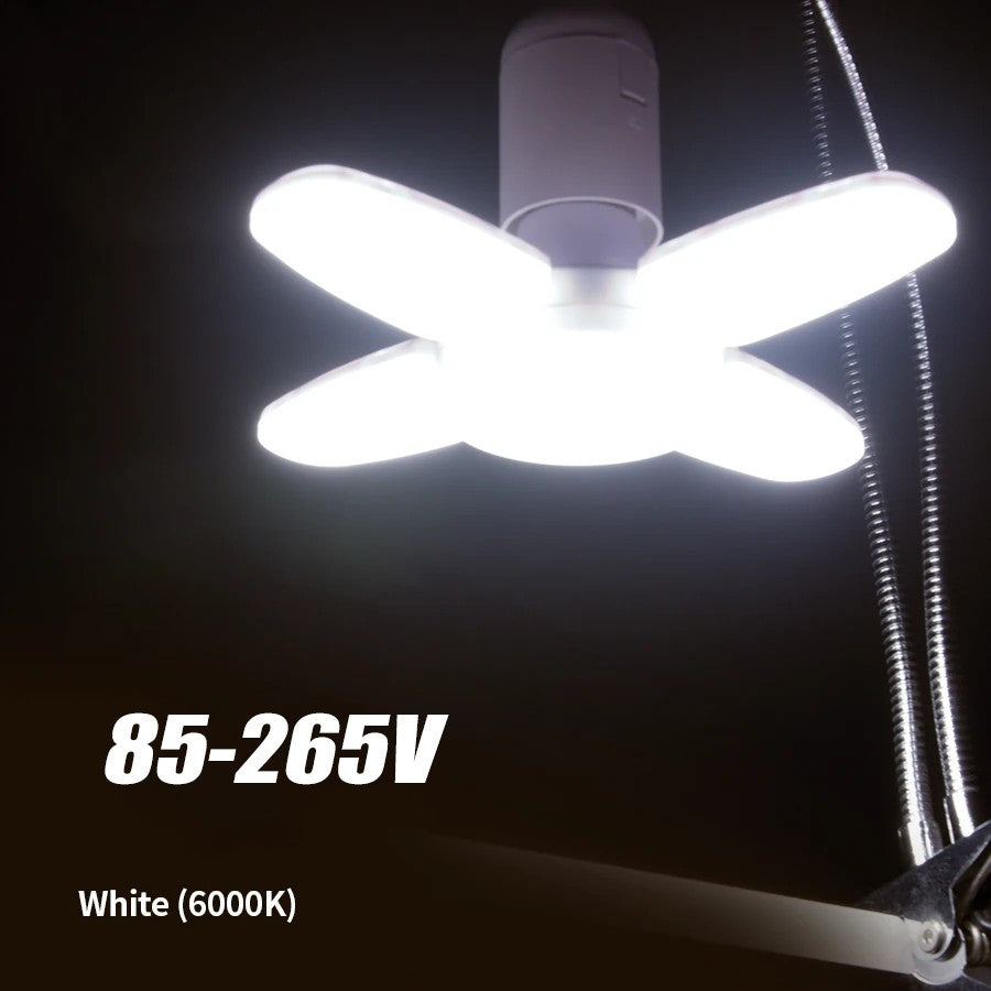 Lâmpada LED Dobrável E27 em Forma de Ventilador 40 LEDs 110V 220V