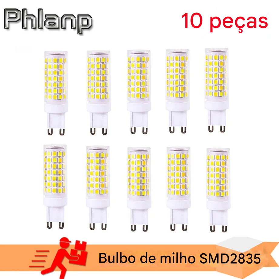 Lâmpada LED G9 Super Brilhante 3W 5W 7W Cerâmica AC220V Luz Quente ou Fria